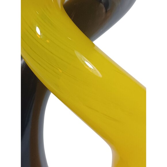 Vintage O'Dell Twist Entwined Art Glass Bud Vases Candle Holders Set Art Deco Bl - Picture 13 of 15